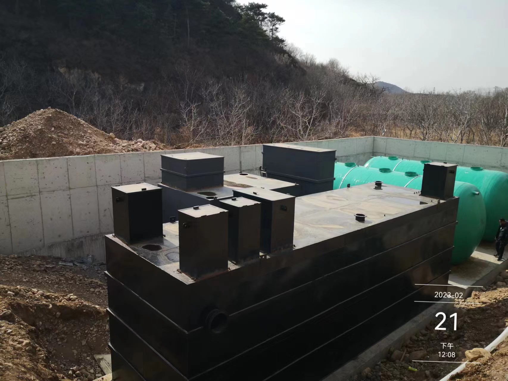 农村生活污水处理项目现场